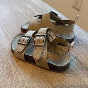 OshKosh B'gosh Tan Double Buckle Kids Sandals